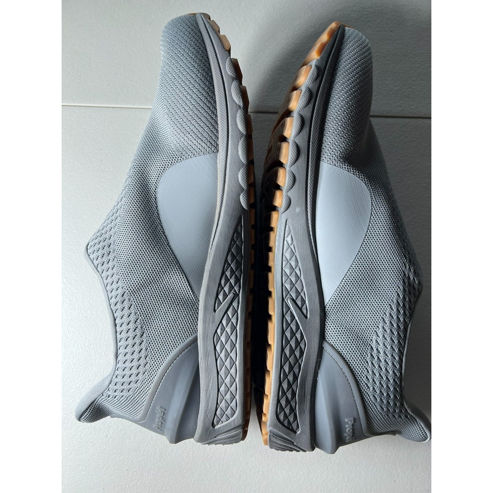 Propet One Velocity Mens 16 W Grey Slip On Hands Free Athletic Shoes MAO004M